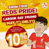 Unleash Your Reds’ Pride with LFC’s Labor Day Promo – 10% OFF on May 1st!