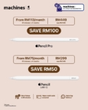 Unleash Your Creativity: Save Up to RM100 on Apple Pencil – Limited Time Offer!