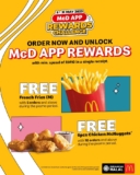 McDonald’s Enjoy FREE French Fries or Chicken McNuggets with McD App Rewards Challenge – Limited Time Offer!