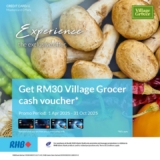 Enjoy a Limited-Time RM30 Cash Voucher at Village Grocer with RHB Mastercard – April to October 2025!