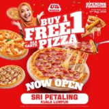 Enjoy a Buy 1 Free 1 Pizza Deal at US Pizza Malaysia’s New Sri Petaling Branch!