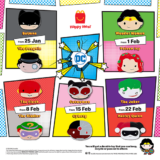 McDonald’s Jan 2024 Happy Meal Free Justice League Superheroes and supervillains Toys & Collectibles
