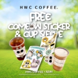 HWC Coffee Catch Your Free Azuki Stickers and Cup Sleeve with Every Specialty Drink!