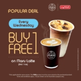 Indulge in Buy 1 Free 1 Maru Latte Every Wednesday at myNEWS: Sip & Save This Month!