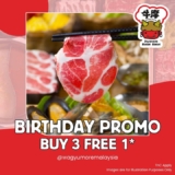 Celebrate Your May Birthday with a Free Meal at Wagyu More!