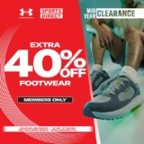 Sports Direct Unlock Extra 40% Off Selected Under Armour Accessories and Footwear this June 2025!