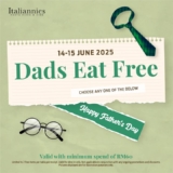 Celebrate Father’s Day with Free Meals for Dads at Italiannies in June 2025!
