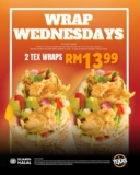 Enjoy Texas Chicken’s Wrap Wednesdays: 2 Tex Wraps for Only RM13.99!