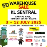 ED Labels Unmissable Warehouse Sale at KL Sentral – Amazing Deals on Toys, Luggage, Electronics & More!