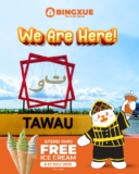 Exciting New Bingxue Malaysia Outlet in Tawau, Sabah Celebrates Soft Opening with Free Ice Cream Promotion
