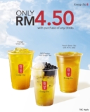 Unmissable Fruit-Inspired Drink Promotion at Gong Cha: Only RM4.50 for Select Refreshing Teas!