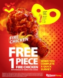 Catch the Sizzling Hot Offer: Free 1PC Fire Chicken with Richeese Factory’s Limited-Time Promotion!