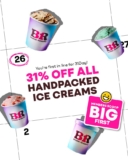 Exciting Limited-Time Offer for Club 31 Members: Enjoy 31% OFF on All Handpacked Ice Creams!