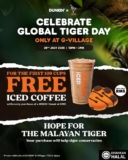 Celebrate Global Tiger Day with Exclusive Dunkin’ Promotions & Fundraising Initiatives in July 2025′