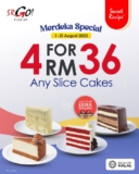 Save Big with Secret Recipe Malaysia: 4 Slice Cakes for Only RM36 via SRGO! Pickup Promotion This August 2024