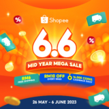 Shopee 6.6 Mid Year Mega Sale 2023 Voucher Code