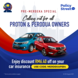 Free RM6.40 off for Car Insurance for Proton and Perodua owners