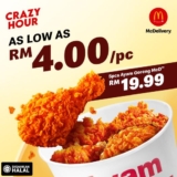 McDonald’s McDelivery Crazy Hour As Low RM4 Promotion