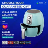 FREE Lazada e-Voucher Worth RM250 / Khind Air Fryer by Apply Standard Chartered Credit Cards
