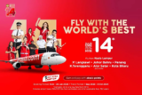 AirAsia celebrates 14 years as World’s Best Low Cost Airline with fares on sale from just RM14 all-in one way