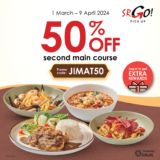 Secret Recipe: Enjoy 50% Off Second Main Course with March – April 2024 Promo Code