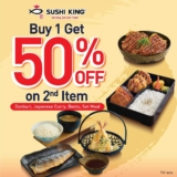 Sushi King 50% Off on 2nd Item Promo