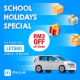 MULA Car or MULA Parcel delivery service Extra RM6 Off Promo Code