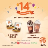 J.Co Malaysia 14th Anniversary Promotion