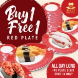 Sakae Sushi Buy 1 Free 1 Red Plate Promotion