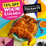 Nando’s 15% Off Whole Chicken December Promotion