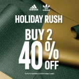Adidas Christmas & Year End Sale Buy 2 Get 40% Off Promotion