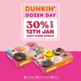 Dunkin’ Donuts Dozen Day 30% Off Promotion