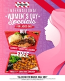 TGI Fridays Free Signature Chicken on International Women’s Day