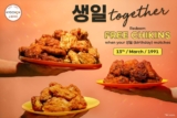 KyoChon is giving out FREE chikins from 8–14 March 2022