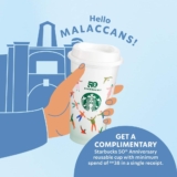 Starbucks Melaka Outlets FREE 50th anniversary reusable cup Promotion