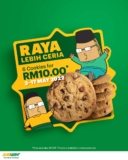 Subway freshly baked cookies for only RM10