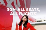 Get 30% off ALL SEATS, ALL FLIGHTS on airasia