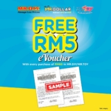 MR.DOLLAR eVoucher up for grabs at selected MRDIY and MR.TOY stores in Malaysia!