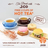 J.CO Donuts & Coffee Offers Free Hot Tea June 2022 Promotion