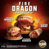 Texas Chicken Introduces Fire Dragon Burgers and Wraps!