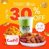 Black Whale Boba Tea Offers 30% Discount on ShopeeFood Orders on July 2022