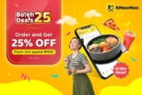 NMooMoo Food Delivery 25% Off & Free RM5 Off Delivery Boleh Deals 2022