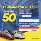 Tambang Zon Murah ETS 50% Off Sale 2022