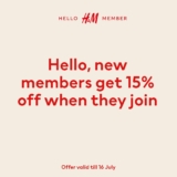 H&M Malaysia Launches New Member Program – Enjoy 15% Off Your First Purchase!