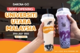 Daboba Go UUM, Kedah Outlet Opening Buy 1 Free 1 Drinks Giveaways