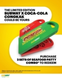 Subway Free Limited Edition Coca Cola Congkat Giveaway