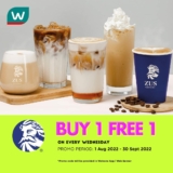 Zus Coffee Buy 1 Free 1 for Watson’s Members Promotion 2022