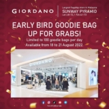 Giordano Sunway Pyramid FREE goodie bags daily ( worth rm200)