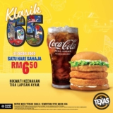 Texas Chicken Classic Burger + Coke For Only RM6.50 Merdeka Promotion 2022