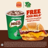 Burger King Free iced Milo with every BK Breakfast